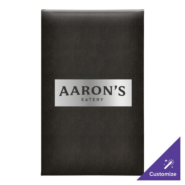 Menu Solutions K015D Kensington 8 1/2" x 14" Customizable 1 View Menu Cover