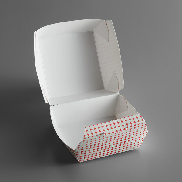 Download 4 X 4 X 2 3 4 Red Plaid Hinged Paper Sandwich Container 500 Case