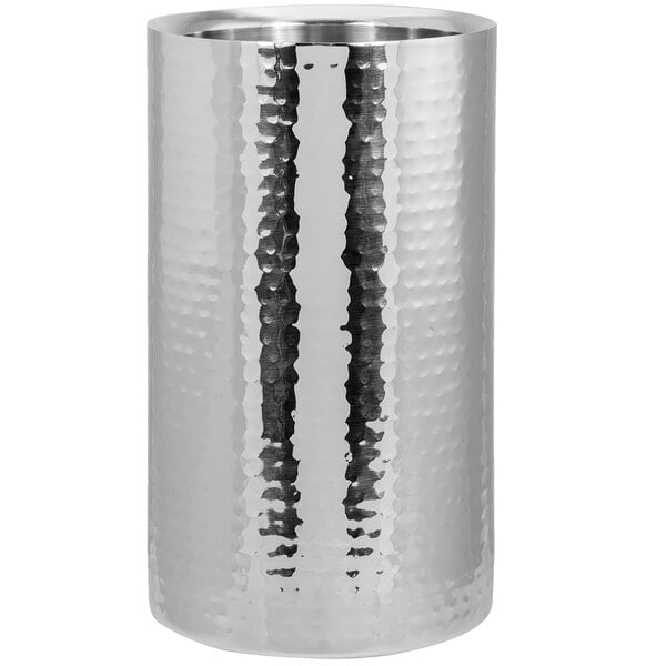 a close up of a metal container