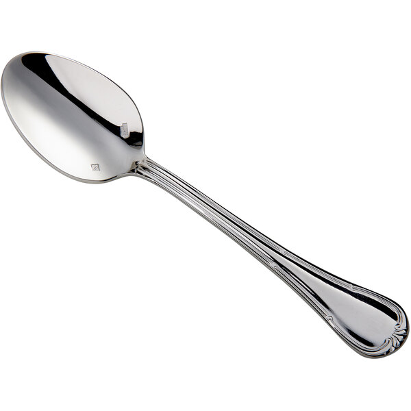 A Sant'Andrea Donizetti stainless steel teaspoon with a handle.