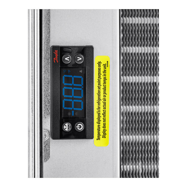 A Delfield Drop-In Refrigerated Cold Food Well with a digital display.