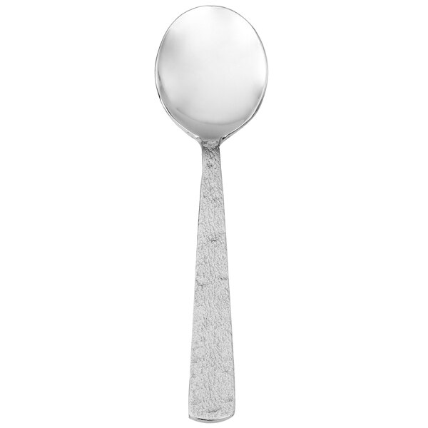 A Walco Vestige stainless steel bouillon spoon with a handle.
