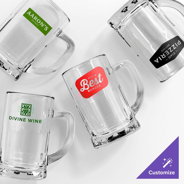 Acopa 20 oz. Customizable Beer Mug - 12/Case