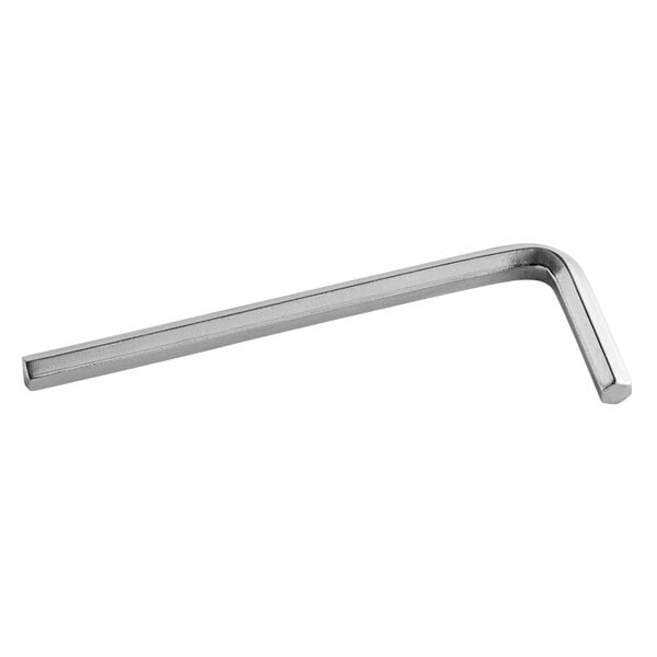 A long silver rectangular Lavex Hex Key with a silver hexagon-shaped handle.