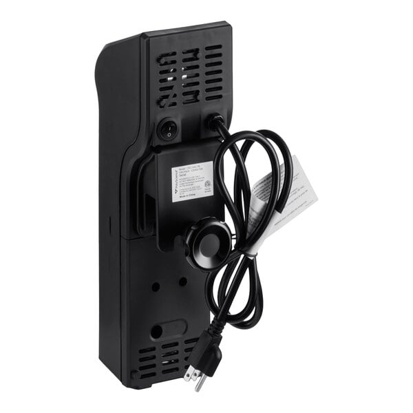 A black Breville sous vide immersion circulator head with a power cord.