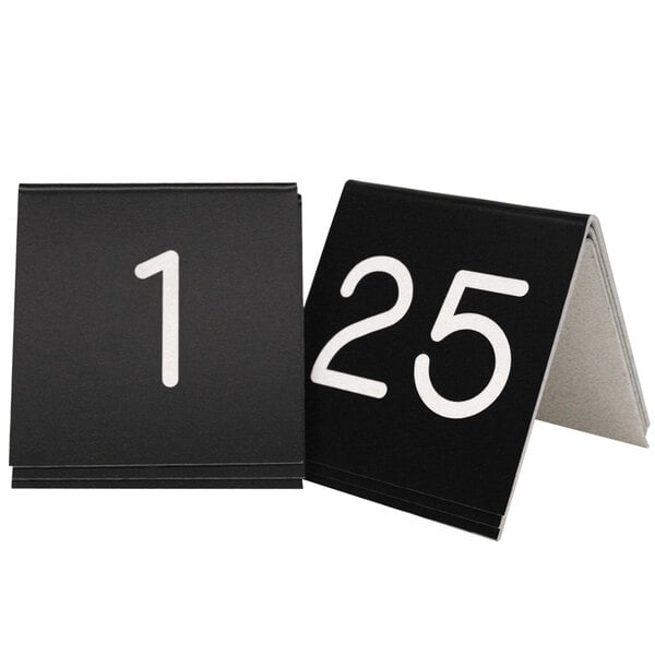 a number on a black surface