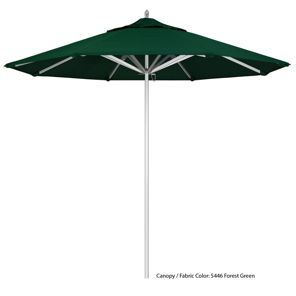 a close-up of a green umbrella