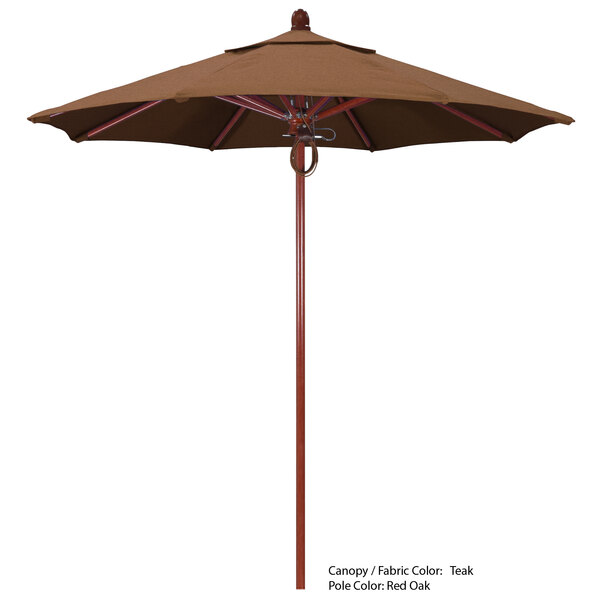 a close-up of a brown umbrella