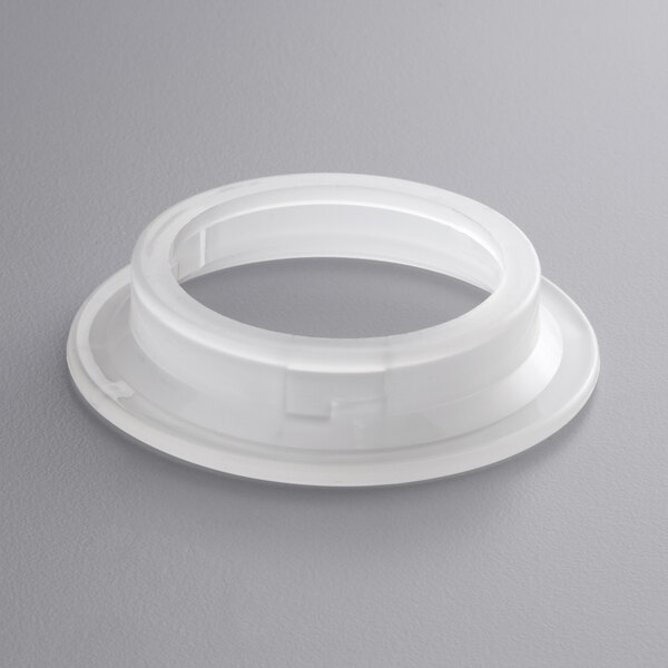 a white round object with a hole