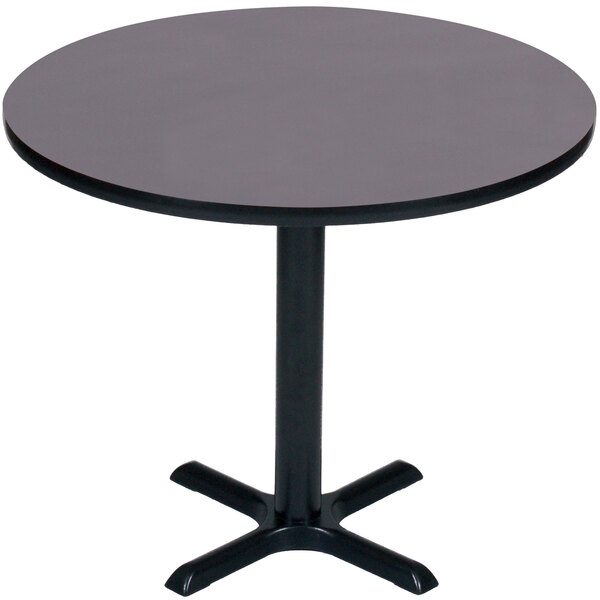 Correll Bxt36r 07 36 Round Black Granite Finish Table Main Picture