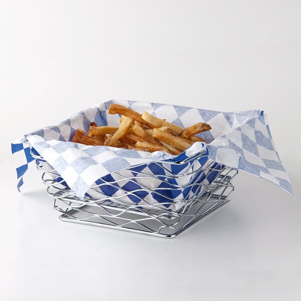 Chrome American Metalcraft BNRB68C Square Birdsnest Wire Basket