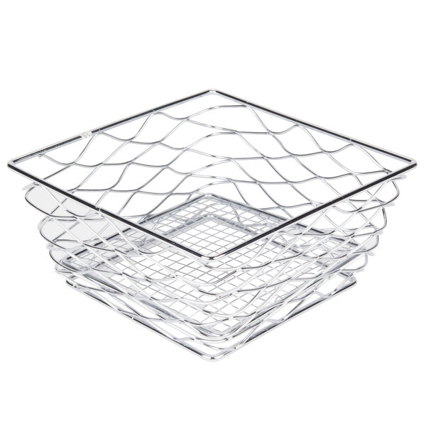 Chrome American Metalcraft BNRB68C Square Birdsnest Wire Basket