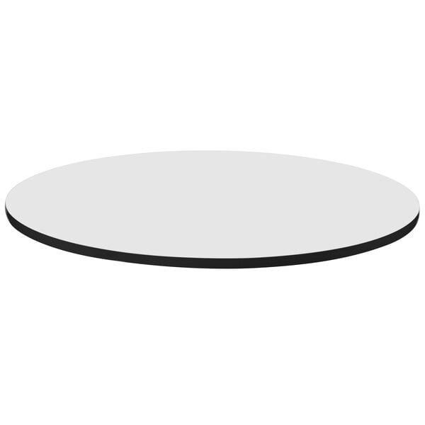 Finish High Pressure Bar Cafe Table Top, White Round Table Top