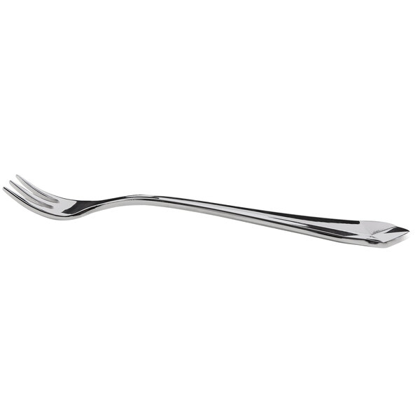 A Reserve by Libbey stainless steel cocktail fork with a silver handle.
