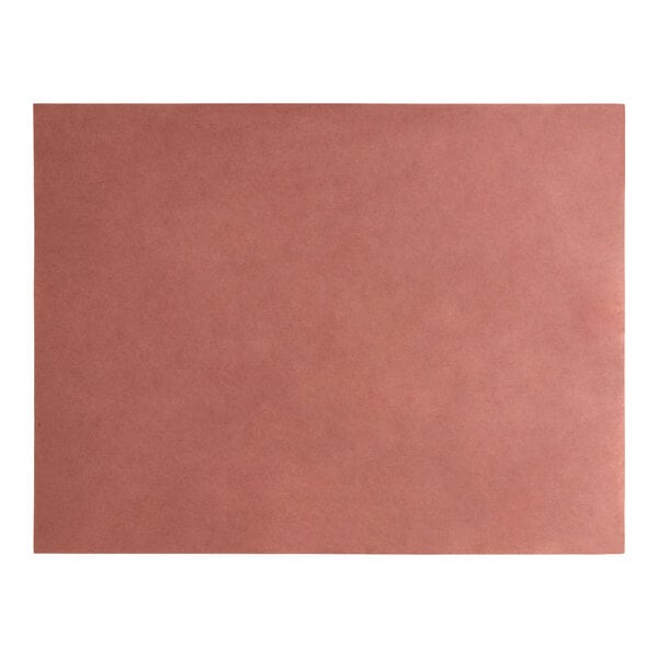 A single 18 x 24 inch pink or peach butcher paper sheet.