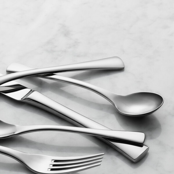 a silverware on a marble surface