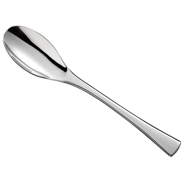 A Libbey stainless steel teaspoon with a silver handle.