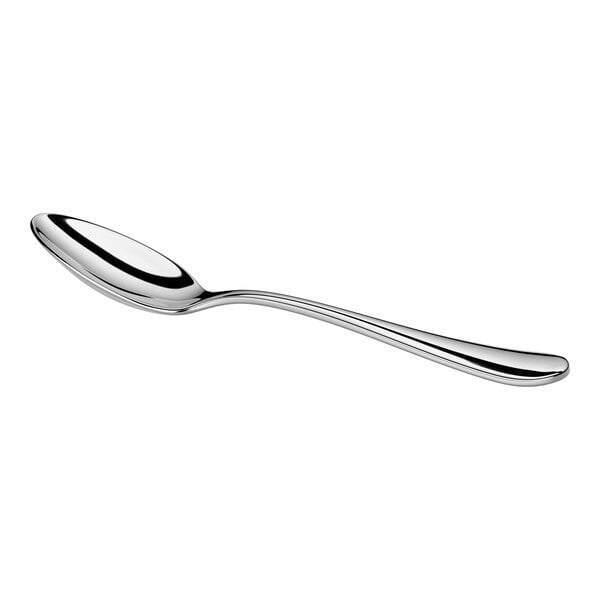 Acopa Vernon 4 1/2" 18/0 Stainless Steel Heavy Weight Demitasse Spoon - 12/Case