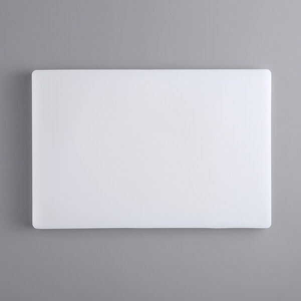 White Plastic Cutting Board 12 X 18 X 3 4 WebstaurantStore