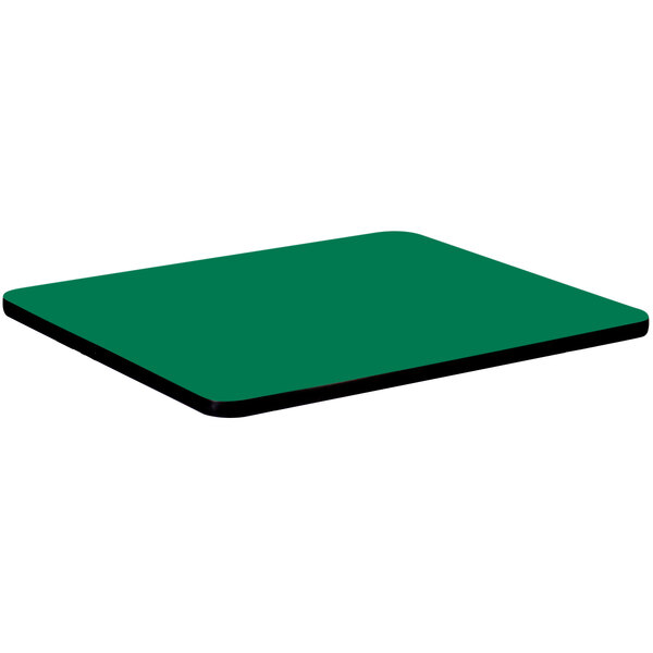 a green rectangular object with black border