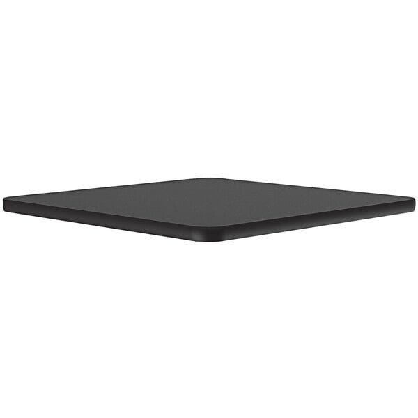A black square Correll bar & cafe table top.