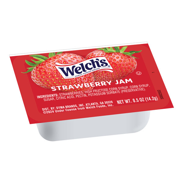 Strawberry Jam .5 oz. Portion Cups - 200/Case