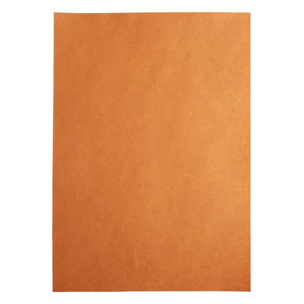 Sheet of orange peach treated butcher paper