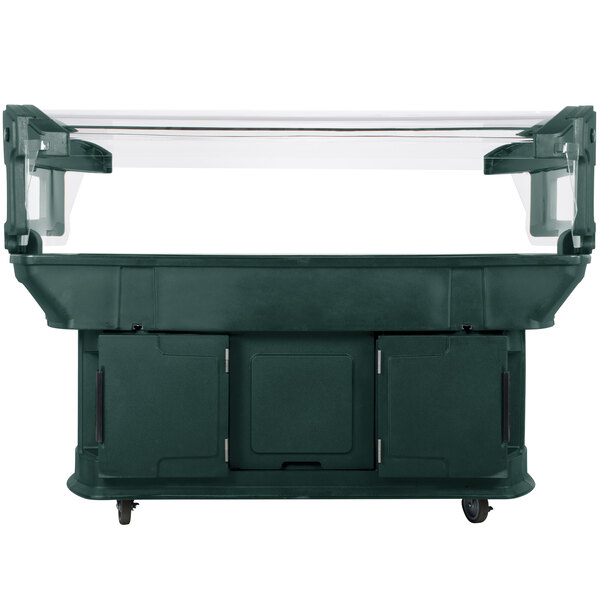 a close up of a green box