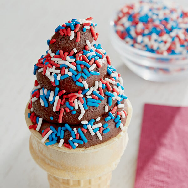 3 - Large ice cream sprinkle scoops