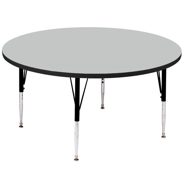 Correll A42 Rnds 13 42 Round 16 25 Dove Gray Adjule Height High Pressure Top Activity Table