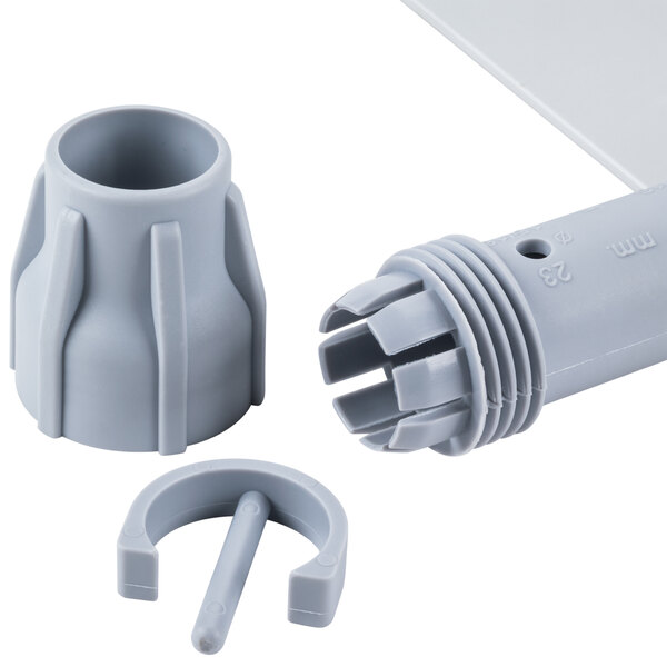 A close-up of a grey Unger SV40G Damp Mop Pad Holder.