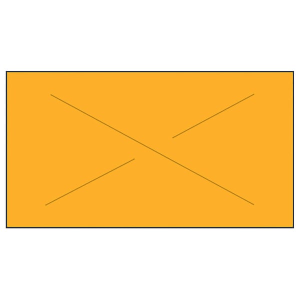 A yellow rectangular object with orange and black lines.