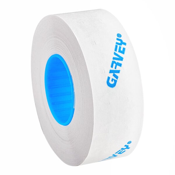 A white roll of Garvey 2212 freezer grade pricemarker labels.