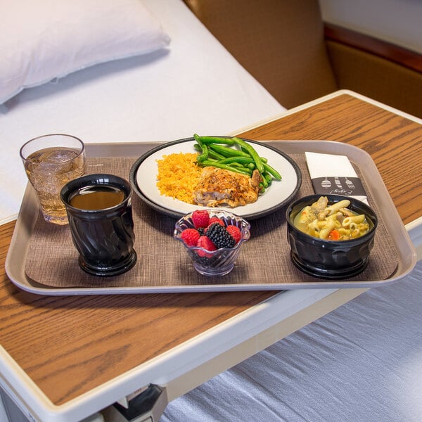 a plate of food with rice and vegetables