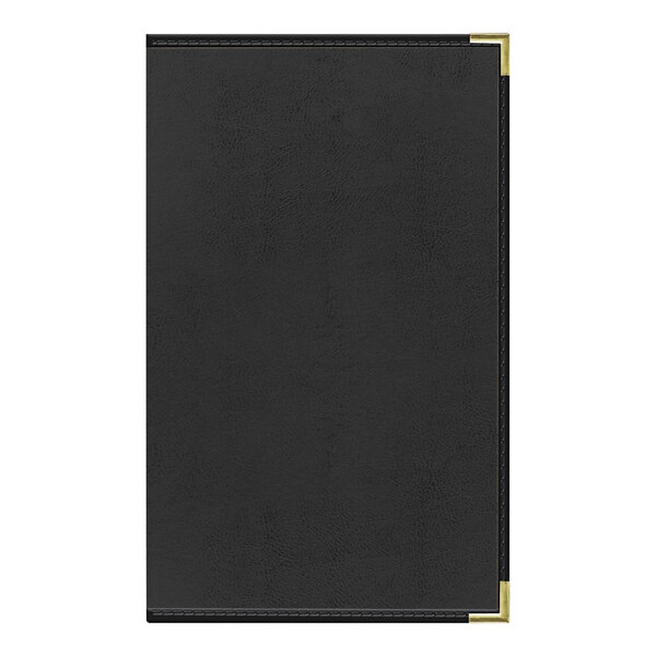 a black leather surface with white border