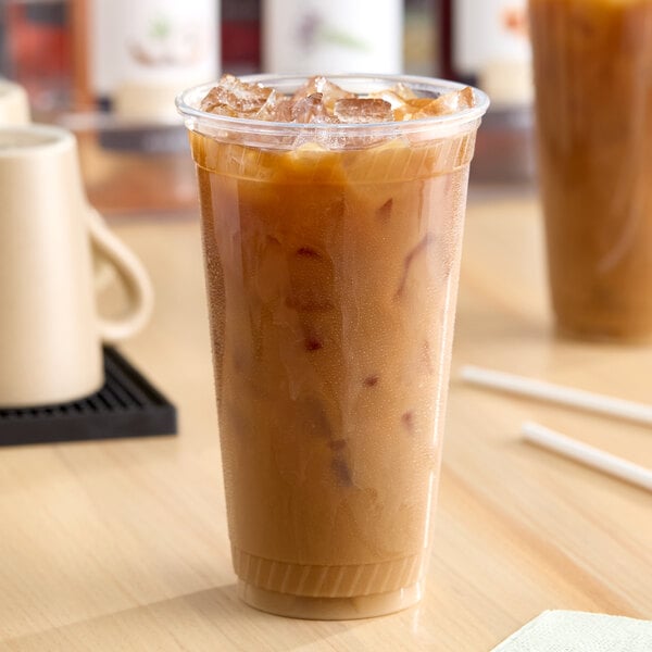 Fabri-Kal GC32 Greenware 32 oz. Compostable Clear Customizable Plastic Cold Cup - 300/Pack