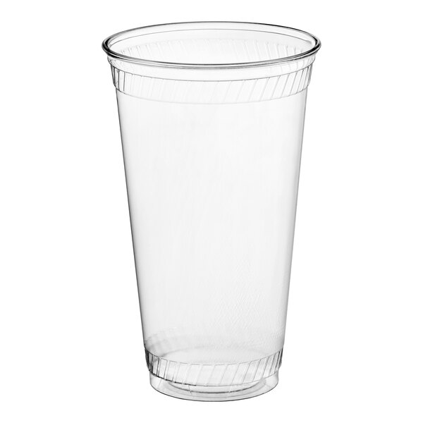 Fabri-Kal GC32 Greenware 32 oz. Compostable Clear Customizable Plastic Cold Cup - 300/Pack