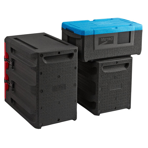 a black plastic box with a lid