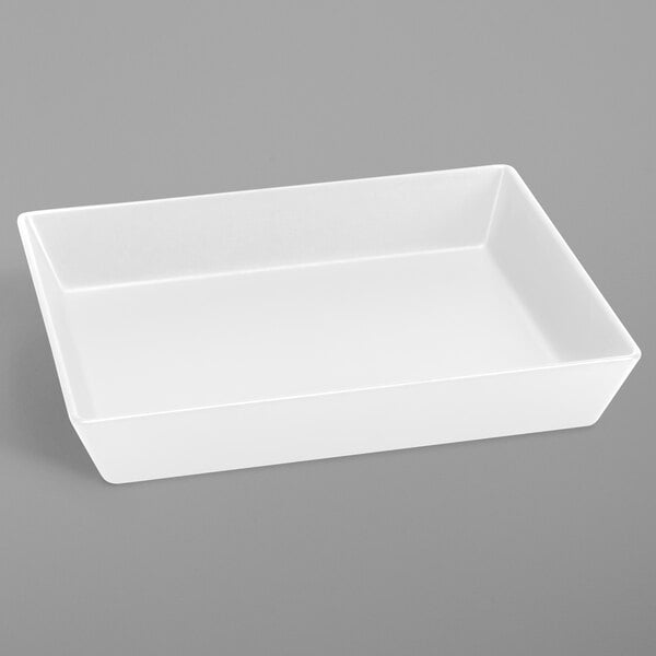 A white rectangular object.