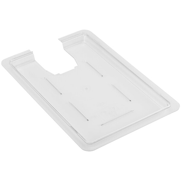 a clear plastic tray with holes