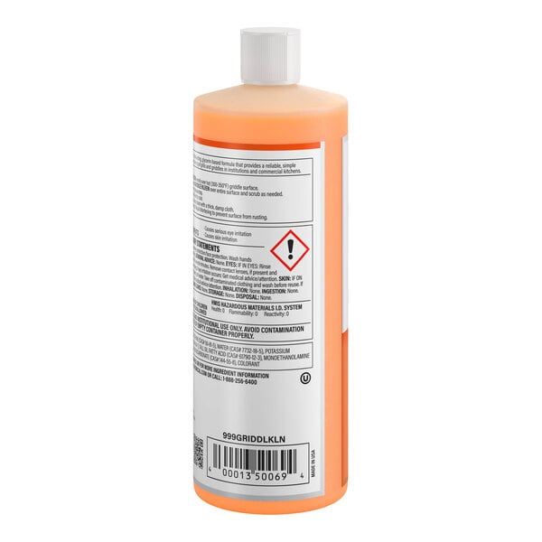 Noble Griddle Kleen 32 oz. Ready-to-Use Liquid Grill / Griddle Cleaner - 4/Case