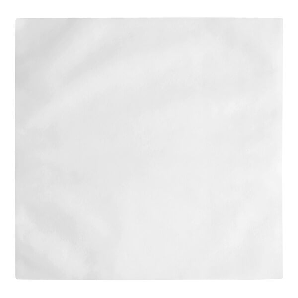 A plain, white, square sheet with a slightly textured surface.