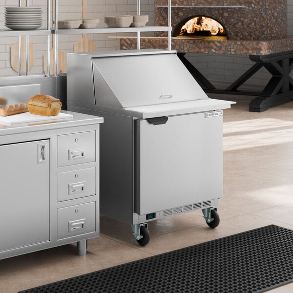 Beverage-Air SPE32HC-12M Elite Series 32" 1 Door Mega Top Refrigerated Sandwich Prep Table