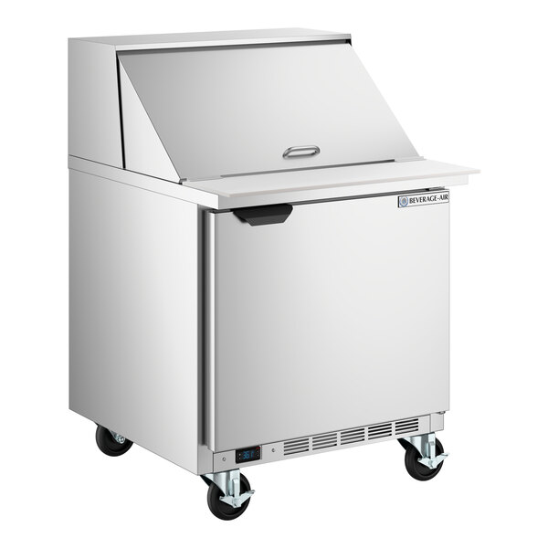 Beverage-Air SPE32HC-12M Elite Series 32" 1 Door Mega Top Refrigerated Sandwich Prep Table