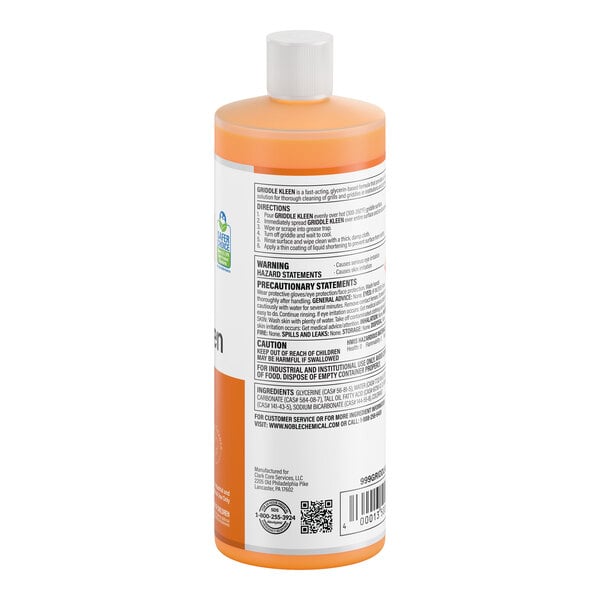 Noble Griddle Kleen 32 fl. oz. Ready-to-Use Liquid Grill / Griddle Cleaner