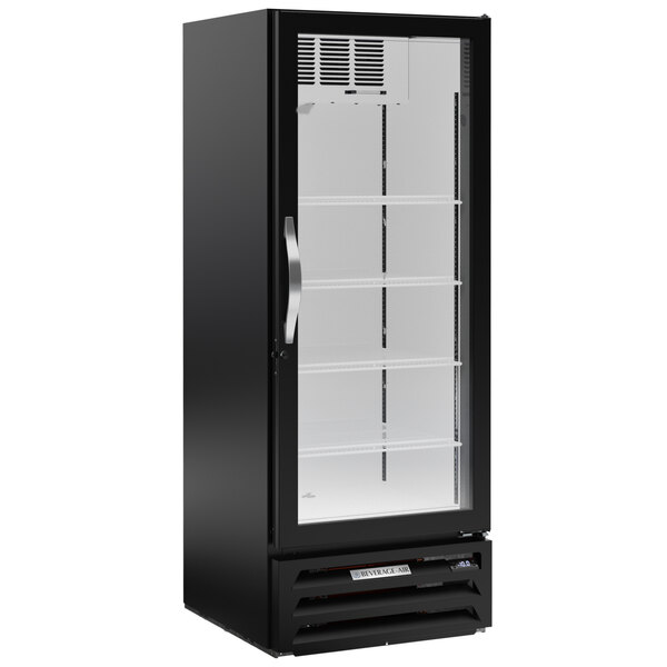 Beverage-Air MMF12HC-1-B MarketMax 24" Black Glass Door Merchandiser Freezer - 11.9 Cu. Ft.