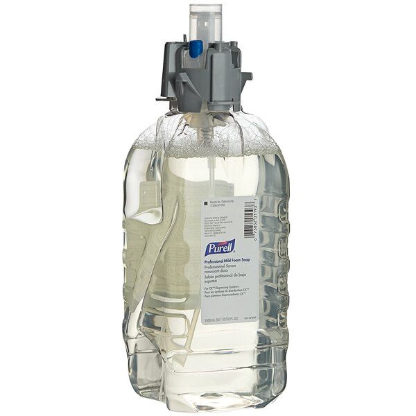 A Purell Professional Fragrance-Free foaming hand soap dispenser with a pump.