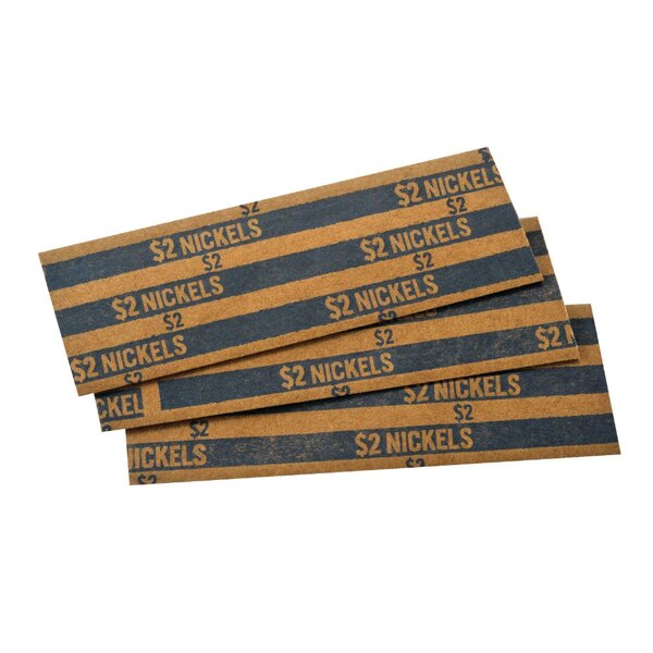 MMF216020008 Flat Kraft Paper Nickel Coin Wrappers