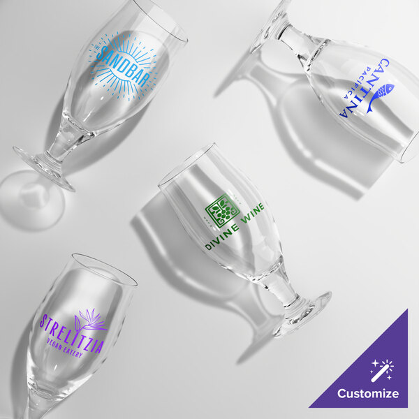 Arcoroc V3873 16.5 oz. Customizable Cervoise Stemmed Pilsner Glass by Arc Cardinal - 24/Case