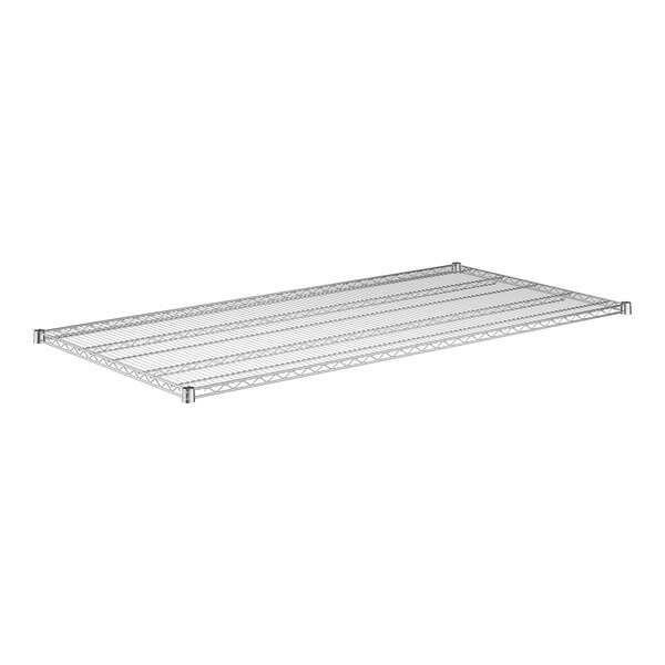 A wireframe metal shelf for Regency shelving.